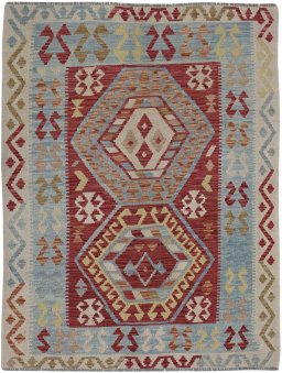 Full view of New Modern Design rug from Pakistan, 163 × 127 cm in Multi Color tones