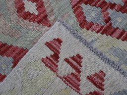 Surface texture of New Modern Design rug with natural Wool and intricate pattern