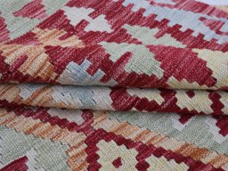 Close-up detail of New Modern Design rug from Pakistan showing Wool weave