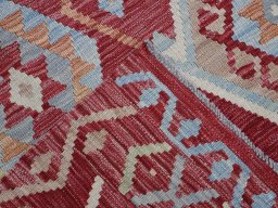 Surface texture of New Modern Design rug with natural Wool and intricate pattern