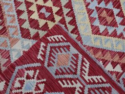 Surface texture of New Modern Design rug with natural Wool and intricate pattern