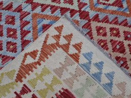 Surface texture of New Modern Design rug with natural Wool and intricate pattern