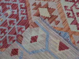 Surface texture of New Modern Design rug with natural Wool and intricate pattern
