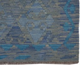 Close-up detail of New Modern Design rug from Pakistan showing Wool weave