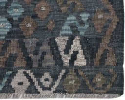 Close-up detail of New Modern Design rug from Pakistan showing Wool weave