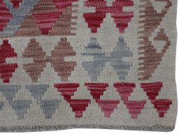 Close-up detail of New Modern Design rug from Pakistan showing Wool weave