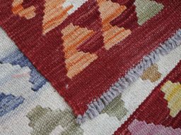 Surface texture of New Modern Design rug with natural Wool and intricate pattern
