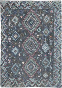 Full view of New Modern Design rug from Pakistan, 290 × 209 cm in Multi Color tones