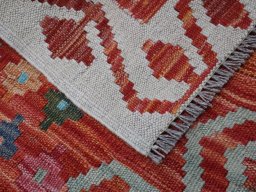 Surface texture of New Modern Design rug with natural Wool and intricate pattern
