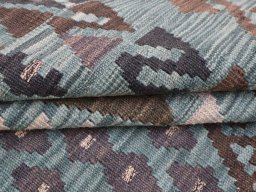 Close-up detail of New Modern Design rug from Pakistan showing Wool weave