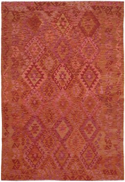 Full view of New Modern Design rug from Pakistan, 298 × 207 cm in Multi Color tones