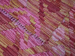 Surface texture of New Modern Design rug with natural Wool and intricate pattern
