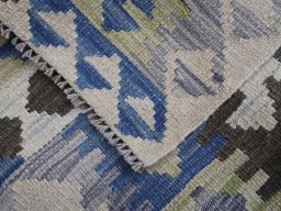 Surface texture of New Modern Design rug with natural Wool and intricate pattern