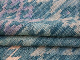 Close-up detail of New Modern Design rug from Pakistan showing Wool weave
