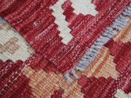Surface texture of New Modern Design rug with natural Wool and intricate pattern