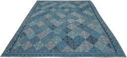 Full view of New Modern Design rug from Pakistan, 290 × 250 cm in Multi Color tones