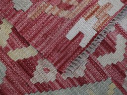 Surface texture of New Modern Design rug with natural Wool and intricate pattern