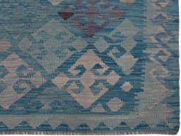 Close-up detail of New Modern Design rug from Pakistan showing Wool weave