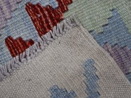 Surface texture of New Modern Design rug with natural Wool and intricate pattern