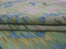 Close-up detail of New Modern Design rug from Pakistan showing Wool weave