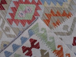 Surface texture of New Modern Design rug with natural Wool and intricate pattern