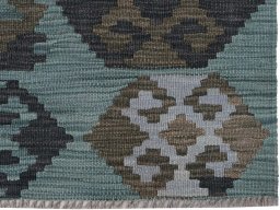 Close-up detail of New Modern Design rug from Pakistan showing Wool weave