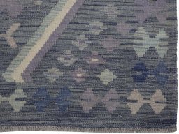 Close-up detail of New Modern Design rug from Pakistan showing Wool weave