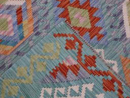 Surface texture of New Modern Design rug with natural Wool and intricate pattern