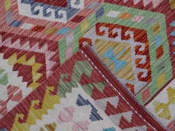 Surface texture of New Modern Design rug with natural Wool and intricate pattern