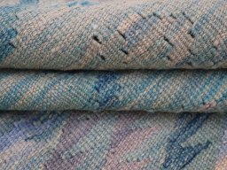 Close-up detail of New Modern Design rug from Pakistan showing Wool weave