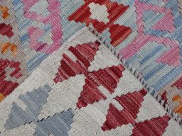 Surface texture of New Modern Design rug with natural Wool and intricate pattern