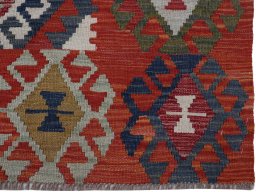 Close-up detail of New Modern Design rug from Pakistan showing Wool weave