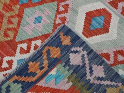 Surface texture of New Modern Design rug with natural Wool and intricate pattern