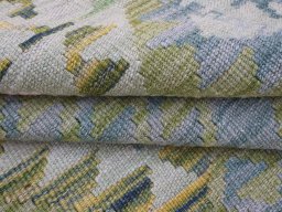 Close-up detail of New Modern Design rug from Pakistan showing Wool weave