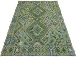 Full view of New Modern Design rug from Pakistan, 180 × 135 cm in Multi Color tones