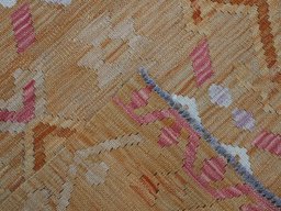Surface texture of New Modern Design rug with natural Wool and intricate pattern