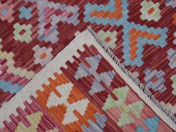 Surface texture of New Modern Design rug with natural Wool and intricate pattern