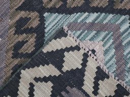 Surface texture of New Modern Design rug with natural Wool and intricate pattern