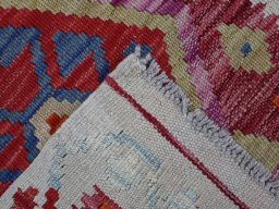 Surface texture of New Modern Design rug with natural Wool and intricate pattern