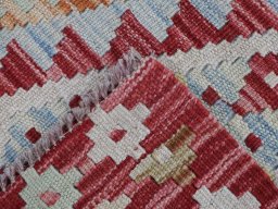 Surface texture of New Modern Design rug with natural Wool and intricate pattern