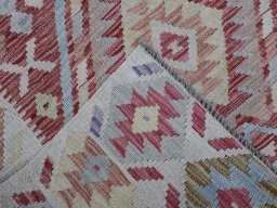 Surface texture of New Modern Design rug with natural Wool and intricate pattern
