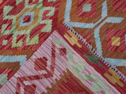 Surface texture of New Modern Design rug with natural Wool and intricate pattern