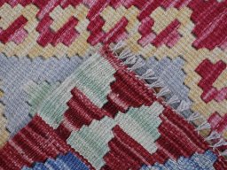 Surface texture of New Modern Design rug with natural Wool and intricate pattern