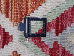 Corner detail of New Modern Design rug showing border pattern and Wool pile