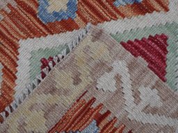 Surface texture of New Modern Design rug with natural Wool and intricate pattern
