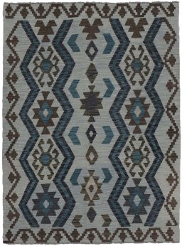 Full view of New Modern Design rug from Pakistan, 172 × 125 cm in Multi Color tones