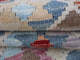 Close-up detail of New Modern Design rug from Pakistan showing Wool weave