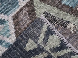 Surface texture of New Modern Design rug with natural Wool and intricate pattern