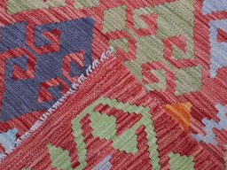 Surface texture of New Modern Design rug with natural Wool and intricate pattern