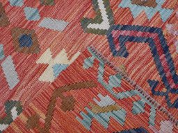 Surface texture of New Modern Design rug with natural Wool and intricate pattern